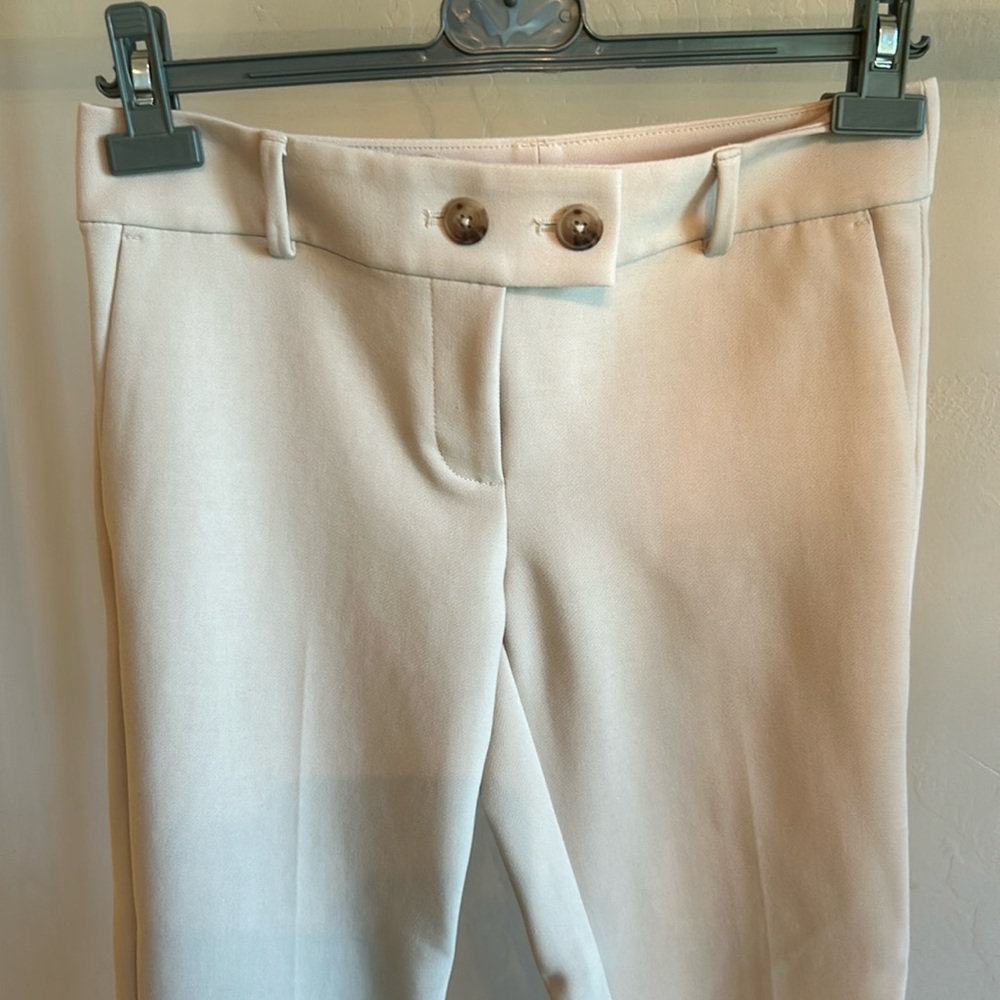 Size 0 Loft Cream Dress Pants